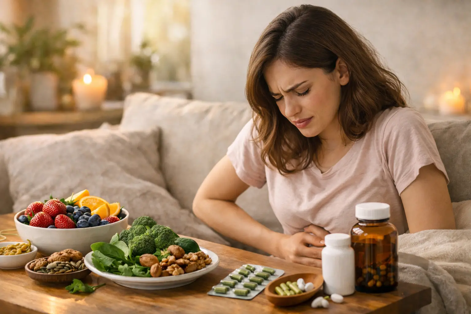 تغذیه و مکمل برای PMS و کاهش درد پریود
